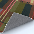 Offset Colorblock Dark Rug Gallery Image 4