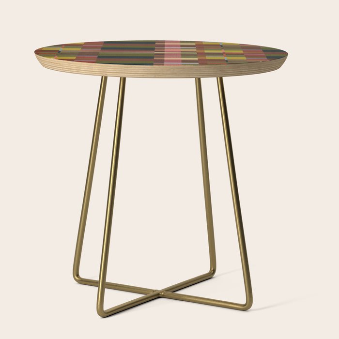 Offset Colorblock Dark Side Table Gallery Image 1
