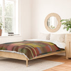 Offset Colorblock Dark Duvet Cover Gallery Image 2