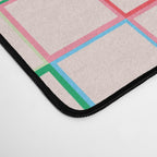 Pastel Color Square Pattern Checkered Desk Mat Gallery Image 4