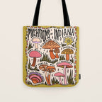 Mushrooms of Indiana Tote Bag Gallery Image 1