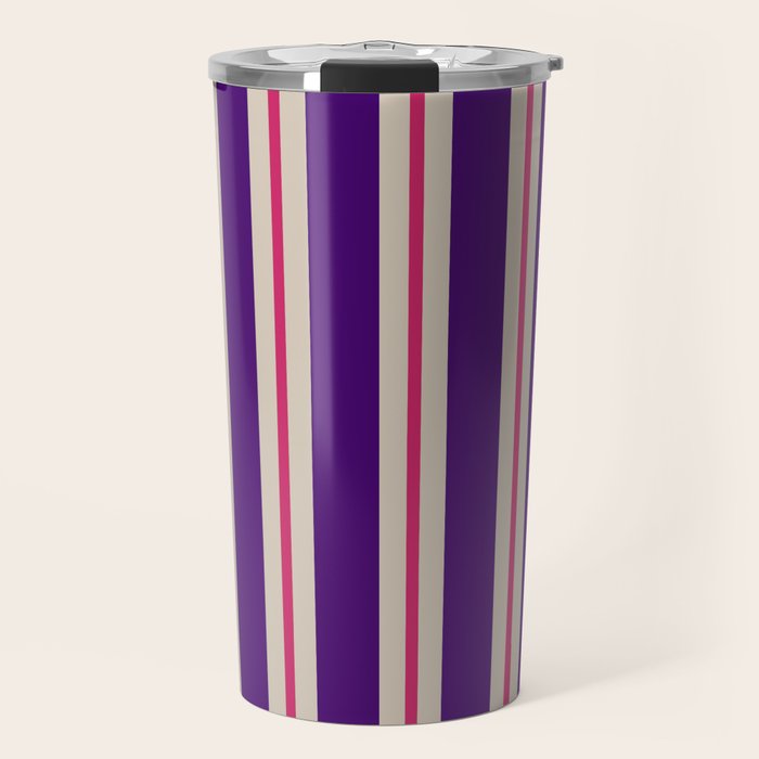 Minimal Stripe 2 Travel Mug Gallery Image 1