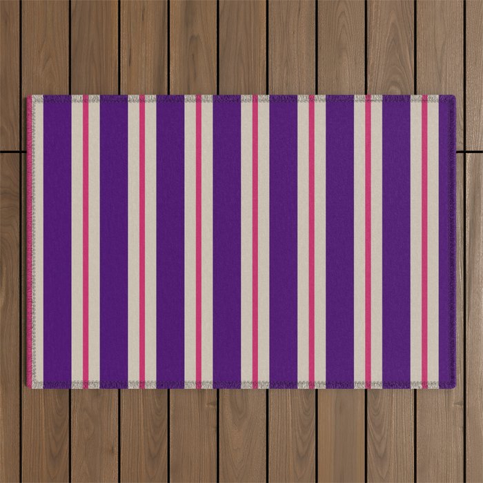 Minimal Stripe 2 Outdoor Rug Gallery Image 1