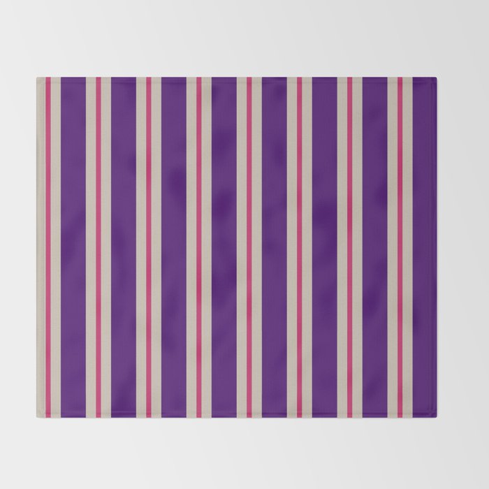 Minimal Stripe 2 Throw Blanket Gallery Image 2