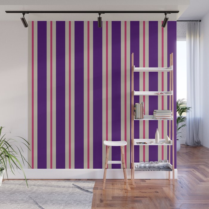 Minimal Stripe 2 Wall Mural Gallery Image 1