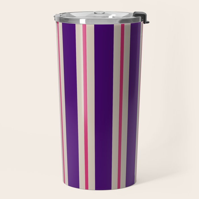 Minimal Stripe 2 Travel Mug Gallery Image 2