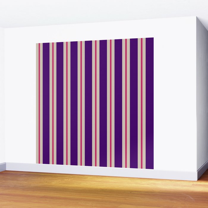 Minimal Stripe 2 Wall Mural Gallery Image 2