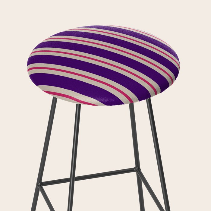 Minimal Stripe 2 Stool Gallery Image 2