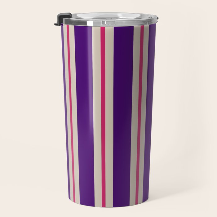 Minimal Stripe 2 Travel Mug Gallery Image 3