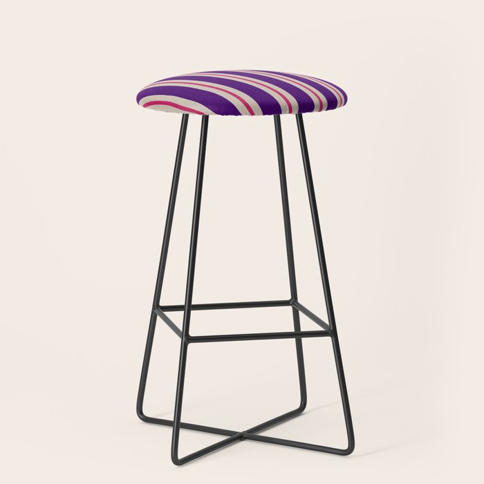 Minimal Stripe 2 Stool Gallery Image 1