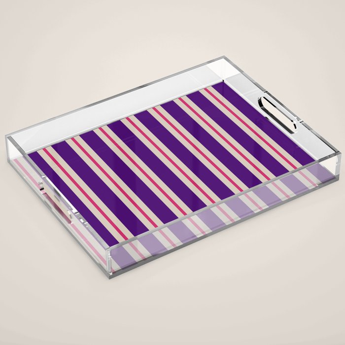 Minimal Stripe 2 Acrylic Tray Gallery Image 1