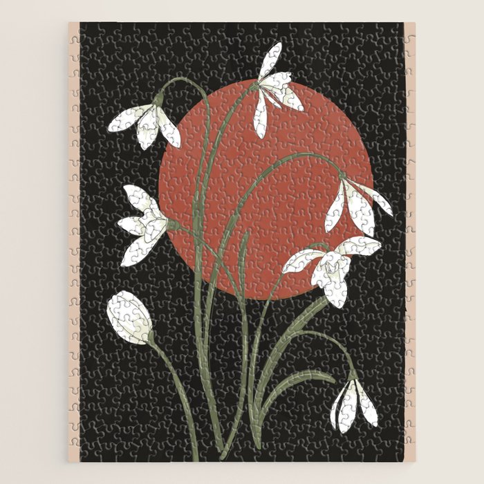 Beautiful Snowdrop Flowers 1 Jigsaw Puzzle Gallery Image 1