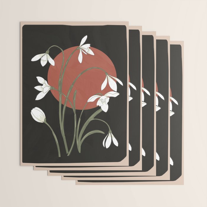Beautiful Snowdrop Flowers 1 Wrapping Paper Gallery Image 3