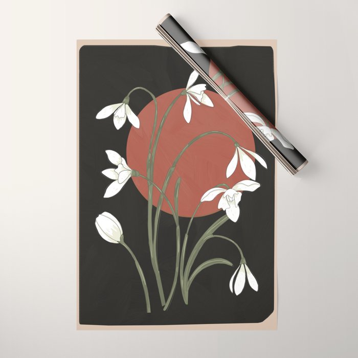 Beautiful Snowdrop Flowers 1 Wrapping Paper Gallery Image 1