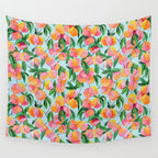 Peach Garden Wall Tapestry Gallery Image 4