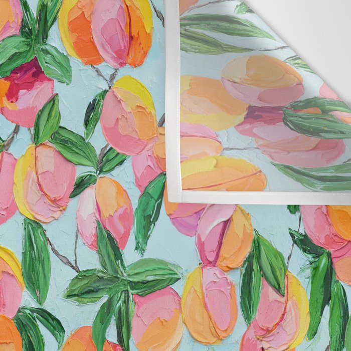 Peach Garden Wall Tapestry Gallery Image 3