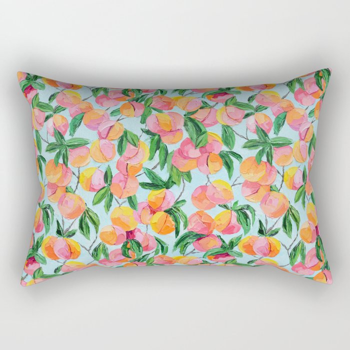 Peach Garden Rectangular Pillow Gallery Image 1