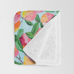 Peach Garden Throw Blanket Gallery Image 3