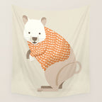 Whimsical Quokka Wall Tapestry Gallery Image 4