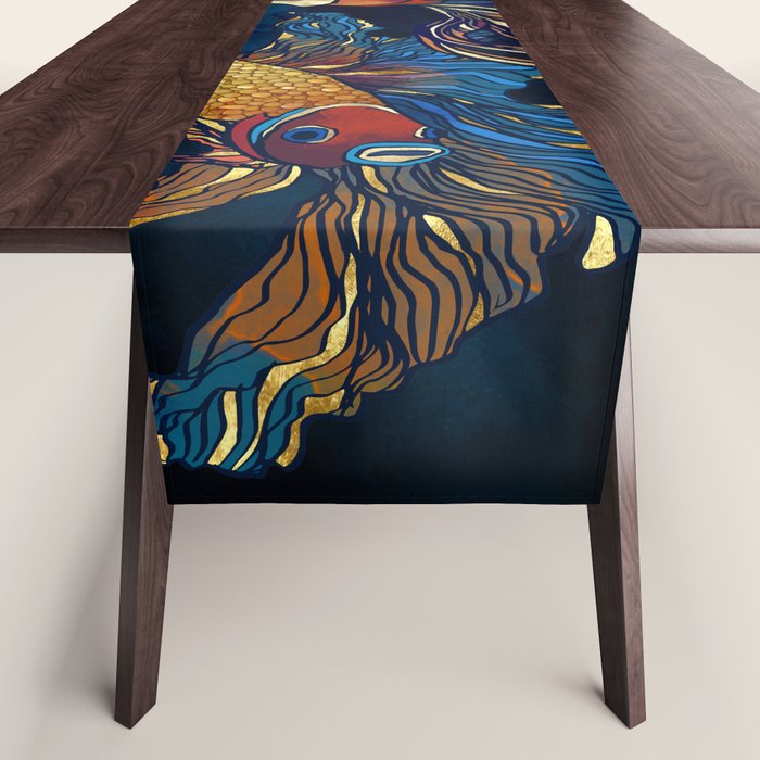 Metallic Betta Fish Table Runner Gallery Image 1