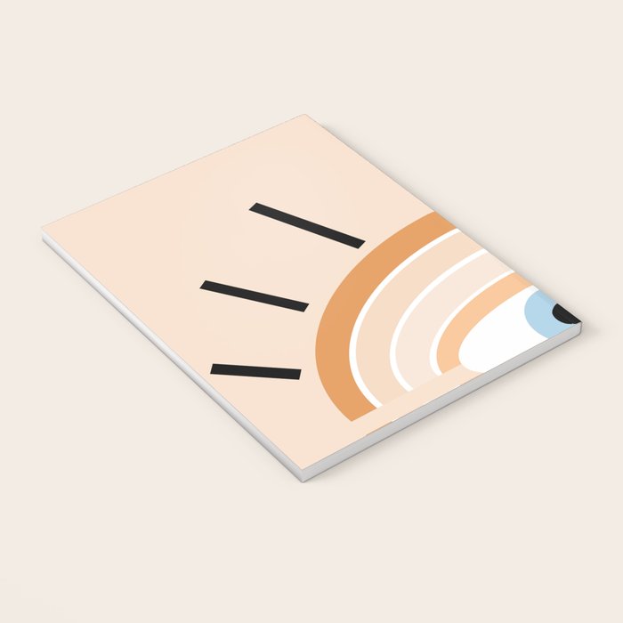 Retro evil eye - earthy Notebook Gallery Image 3