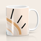 Retro evil eye - earthy Coffee Mug Gallery Image 1
