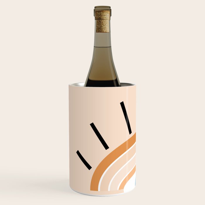 Retro evil eye - earthy Wine Chiller Gallery Image 2