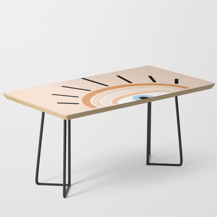 Retro evil eye - earthy Coffee Table Gallery Image 1