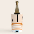 Retro evil eye - earthy Wine Chiller Gallery Image 1