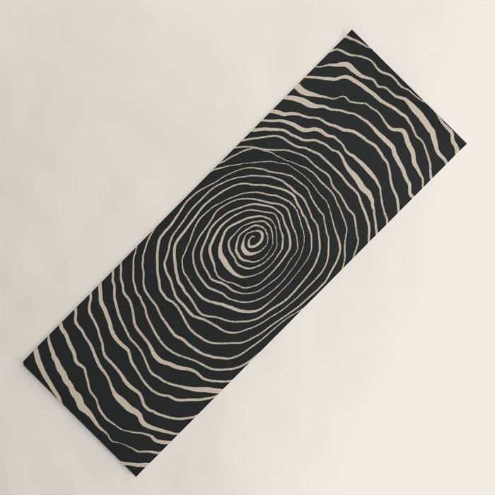 Strokes 07: Nero Black Edition  Yoga Mat Gallery Image 1