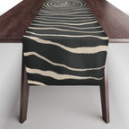 Strokes 07: Nero Black Edition  Table Runner Gallery Image 1