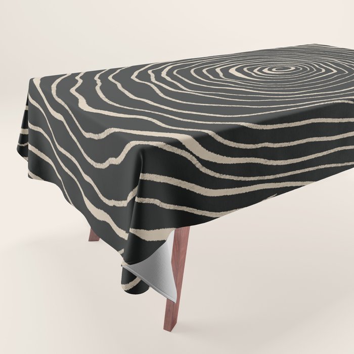 Strokes 07: Nero Black Edition  Tablecloth Gallery Image 1