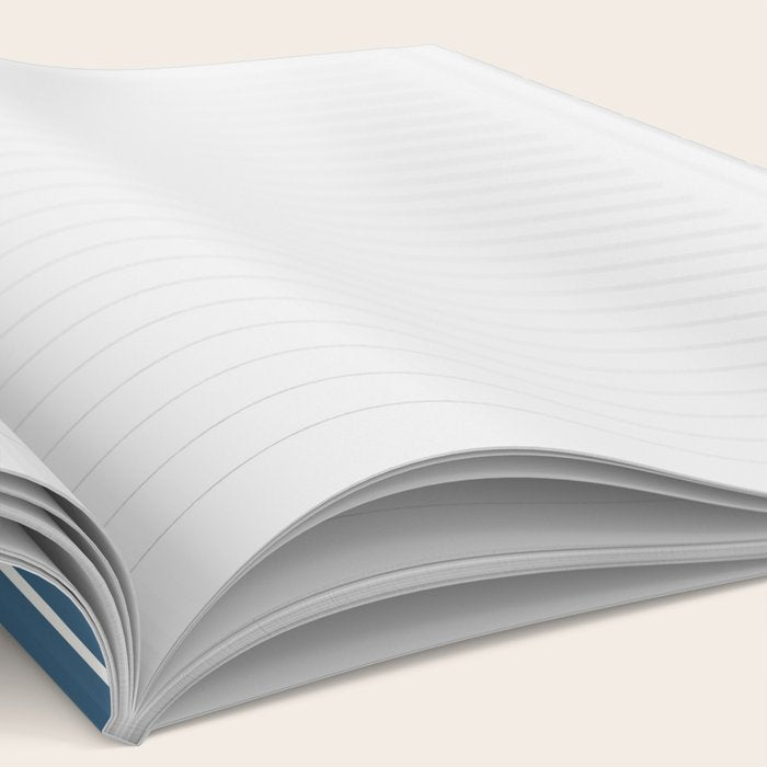 Minimal Arch XXXIV Nautical Blue Modern Geometric Lines Notebook Gallery Image 2