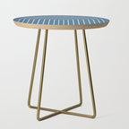 Minimal Arch XXXIV Nautical Blue Modern Geometric Lines Side Table Gallery Image 1