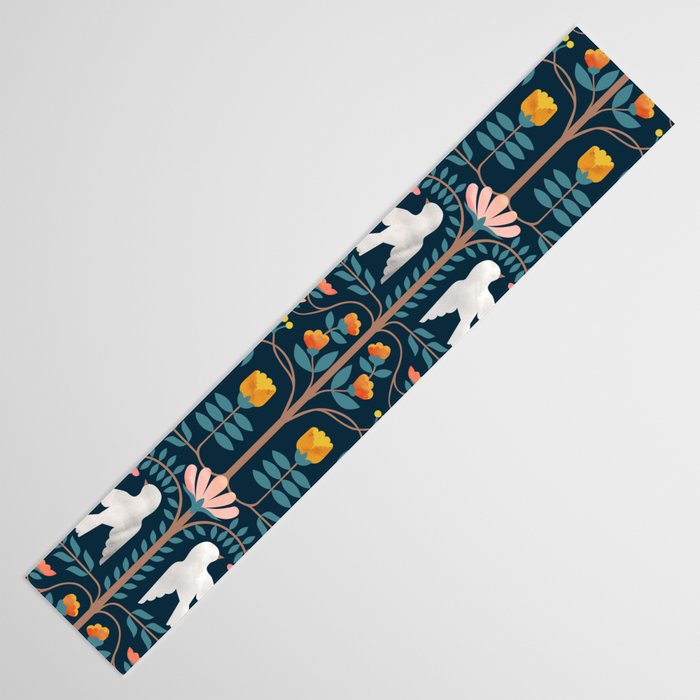 Folk Forest Scandinavian Birds Table Runner Gallery Image 3
