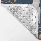 Folk Forest Scandinavian Birds Bath Mat Gallery Image 2