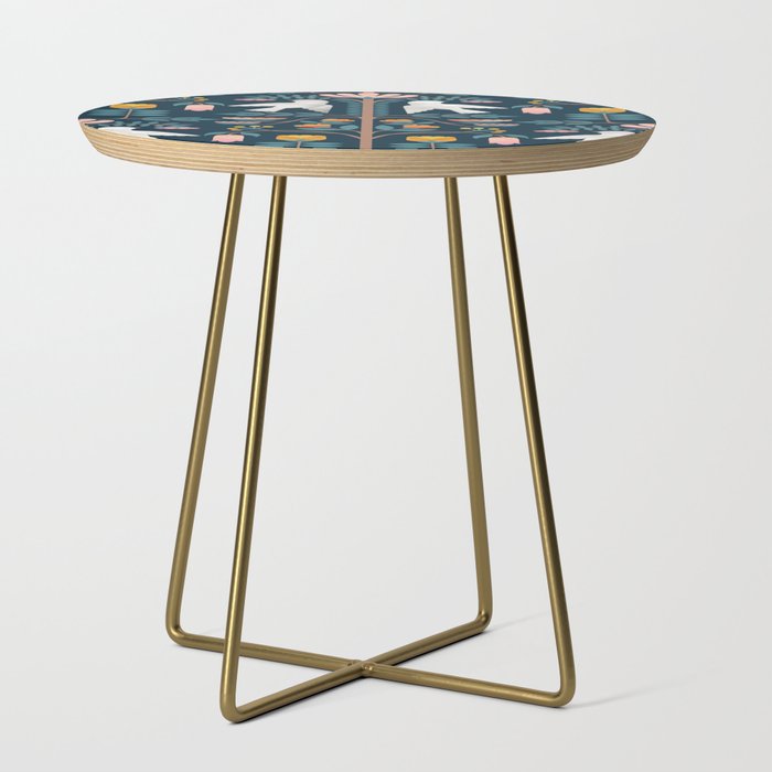 Folk Forest Scandinavian Birds Side Table Gallery Image 1