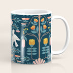 Folk Forest Scandinavian Birds Coffee Mug Gallery Image 1
