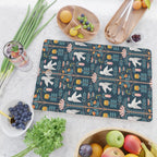 Folk Forest Scandinavian Birds Cutting Board Gallery Image 2