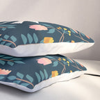 Folk Forest Scandinavian Birds Pillow Sham Gallery Image 3