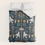 Folk Forest Scandinavian Birds Duvet Cover Gallery Image 6