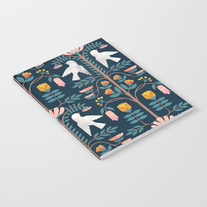 Folk Forest Scandinavian Birds Notebook Gallery Image 2