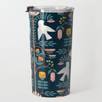 Folk Forest Scandinavian Birds Travel Mug Gallery Image 3