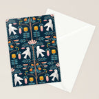 Folk Forest Scandinavian Birds Stationery Card Gallery Image 2