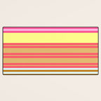 stripe pattern -bright Desk Mat Gallery Image 3