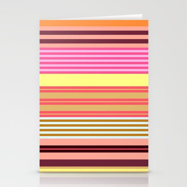 stripe pattern -bright Stationery Card Gallery Image 2