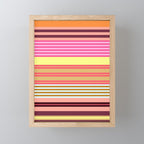 stripe pattern -bright Mini Art Print Gallery Image 1