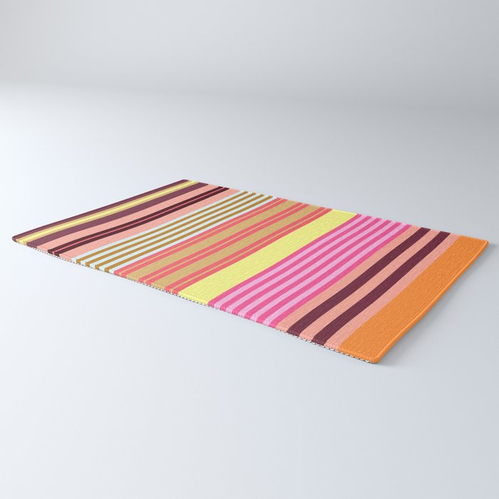stripe pattern -bright Rug Gallery Image 3