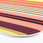 stripe pattern -bright Bath Mat Gallery Image 3