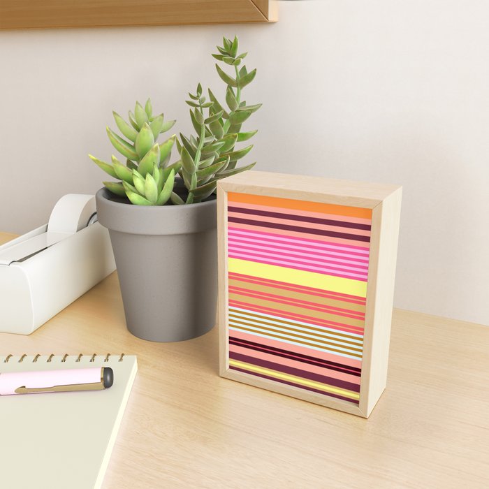 stripe pattern -bright Mini Art Print Gallery Image 2